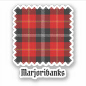Clan Marjoribanks Tartan Sticker (Voorkant)