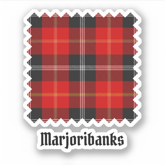 Clan Marjoribanks Tartan Sticker (Voorkant)