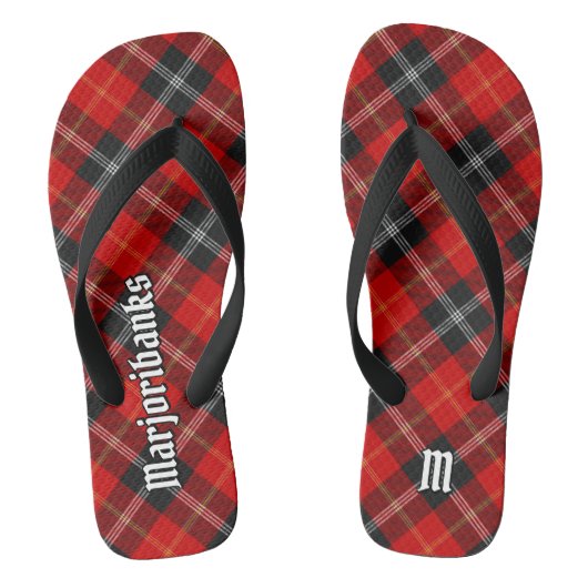 Clan Marjoribanks Tartan Teenslippers (Voetbed)