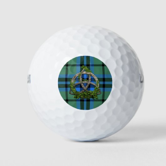 Clan Marshall Tartan Keltische Drie-eenheid Golfballen (Voorkant)