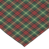 Clan Martin Green en Red Scottish Tartan Korte Tafelloper (Hoek)