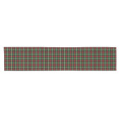Clan Martin Green en Red Scottish Tartan Korte Tafelloper (Horizontaal)