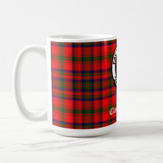 Clan Matheson Crest Badge en Tartan Koffiemok (Links)