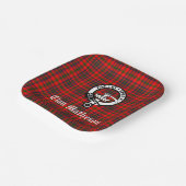 Clan Matheson Crest Badge en Tartan Papieren Bordje (Gebogen)