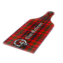 Clan Matheson Crest Badge en Tartan Snijplank