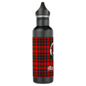 Clan Matheson Crest Badge en Tartan Waterfles (Links)