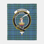 Clan Matheson Hunting Ancient Tartan Pset Fleece Deken (Voorkant)