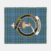 Clan Matheson Hunting Ancient Tartan Pset Fleece Deken (Voorkant (Horizontaal))