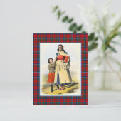 Clan Matheson  Illustratie Tartan Lijst Briefkaart (Staand voorkant)