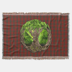 Clan Matheson Tartan en de Keltische Levensboom Deken