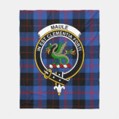 Clan Maule Modem Schotse Ruit Plaid Fleece Deken (Voorkant)