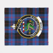 Clan Maule Modem Schotse Ruit Plaid Fleece Deken (Voorkant (Horizontaal))