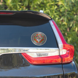 Clan Maxton Crest & Tartan Sticker