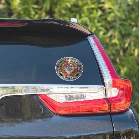 Clan Maxton Crest & Tartan Sticker (Auto Zijkant)