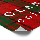 Clan Maxwell Colors of Scotland Tartan Poster (Hoek)