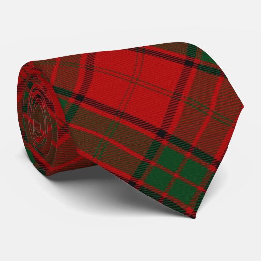 Clan Maxwell Letter M Monogram Tartan Stropdas (Opgerold)