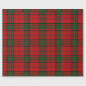 Clan Maxwell Scottish Red Green Tartan Cadeaupapier (Vlak)