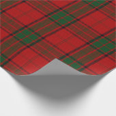 Clan Maxwell Scottish Red Green Tartan Cadeaupapier (Hoek)