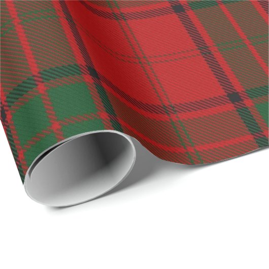 Clan Maxwell Scottish Red Green Tartan Cadeaupapier (Rol Hoek)