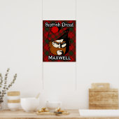 Clan Maxwell Scottish Tartan Poster (Keuken)