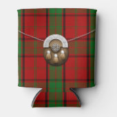 Clan Maxwell Tartan en Sporran Blikjeskoeler (Voorkant)