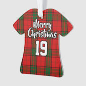 Clan Maxwell Tartan KerstJersey Ornament (voorkant)