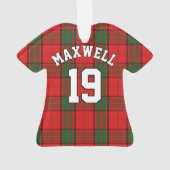 Clan Maxwell Tartan KerstJersey Ornament (achterkant)