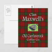 Clan Maxwell's Old Caerlaverock Coffee Co. Briefkaart (Voorkant / Achterkant)