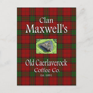 Clan Maxwell's Old Caerlaverock Coffee Co. Briefkaart