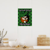 Clan McArthur Scottish Tartan Poster (Keuken)