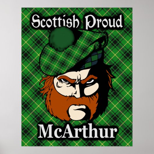 Clan McArthur Scottish Tartan Poster (Voorkant)