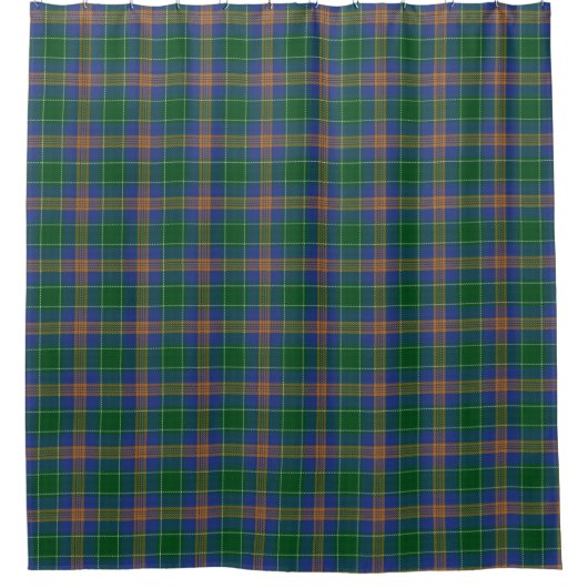 Clan McAuliffe MacAuliffe Irish Tartan Douchegordijn (Voorkant)