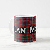 Clan McBain MacBain Tartan Scottish Koffiemok (Voorkant links)