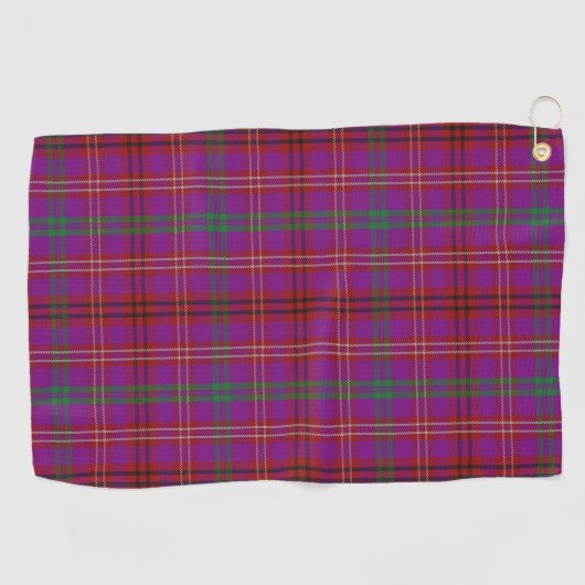Clan McCall - Caithness Scottish Tartan Golfhanddoek (Horizontaal)