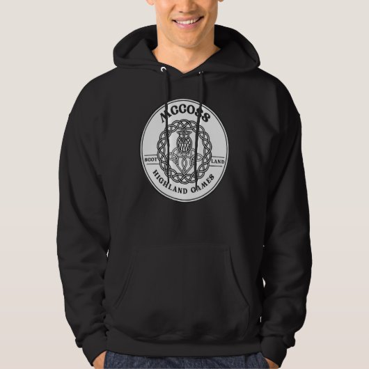 Clan Mccoss Scottish Thistle Highland Games Hoodie (Voorkant)