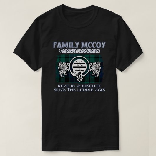 Clan McCoy crest Schotse clans Schotse achternaam T-shirt (Design voorkant)