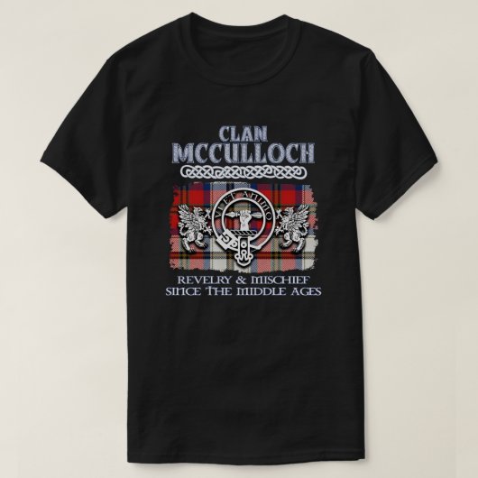 Clan McCulloch crest Schotse clans Schotse surna T-shirt (Design voorkant)