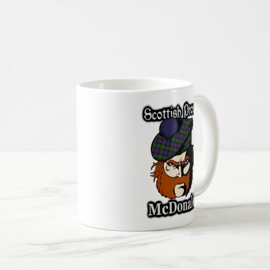 Clan McDonald Tartan Scottish Koffiemok (Voorkant rechts)