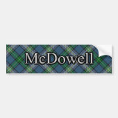 Clan McDowell Scottish Tartan Bumpersticker (Voorkant)