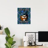 Clan McDowell Scottish Tartan Poster (Thuiskantoor)