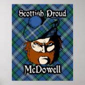 Clan McDowell Scottish Tartan Poster (Voorkant)