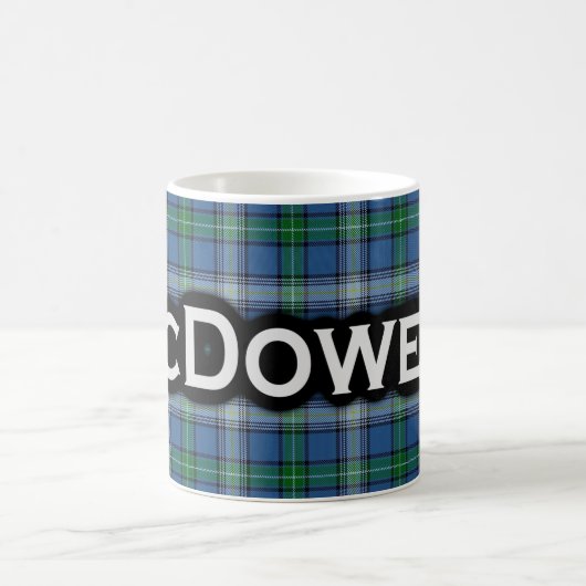 Clan McDowell Tartan Scottish Koffiemok (Center)