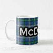 Clan McDowell Tartan Scottish Koffiemok (Links)