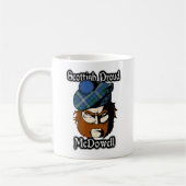 Clan McDowell Tartan Scottish Koffiemok (Links)