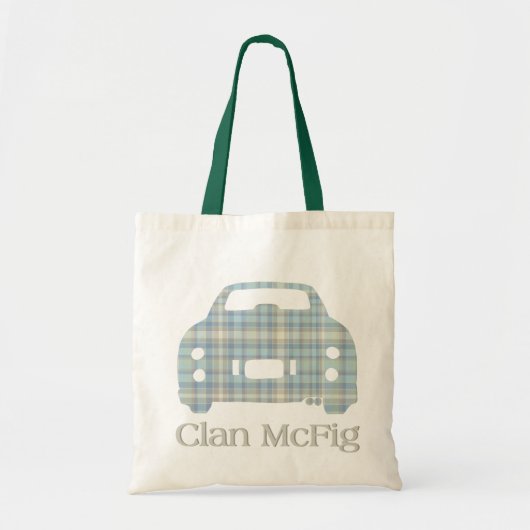 Clan McFig Tartan Car Figaro Canvas tas (Voorkant)