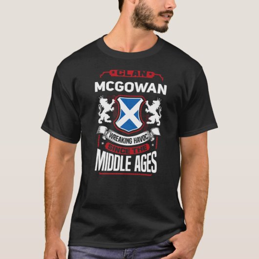 Clan McGowan Scottish Surname Family Reunion Scotl T-shirt (Voorkant)