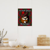 Clan McIntosh Scottish Tartan Poster (Keuken)