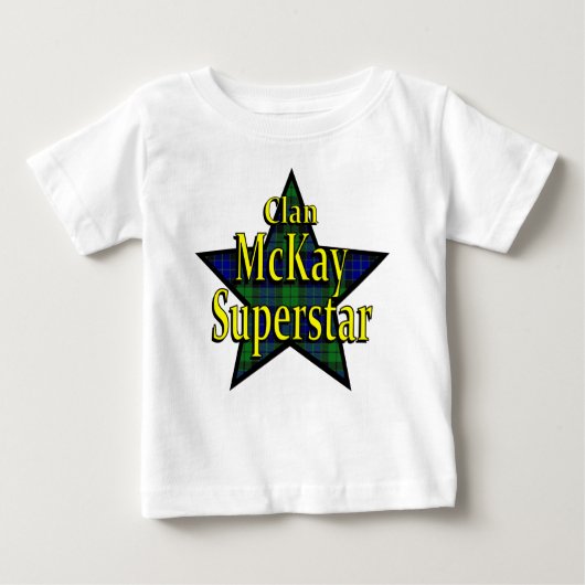 Clan McKay Superstar Baby T-Shirt (Voorkant)