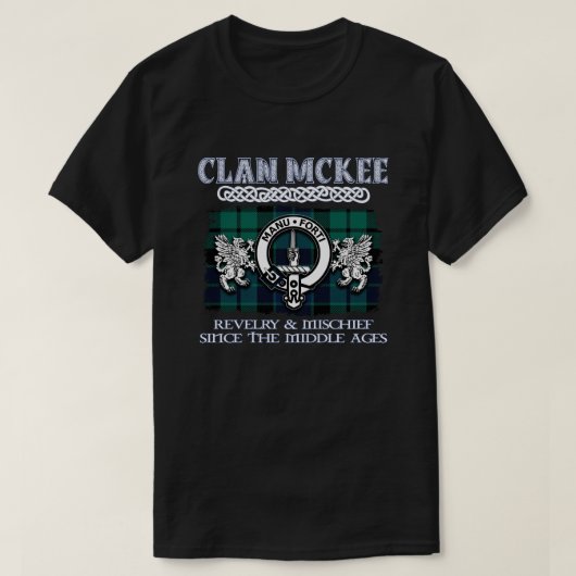 Clan McKee crest Schotse clans Schotse achternaam T-shirt (Design voorkant)