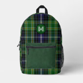 Clan McKellar Plaid Monogrammed Bedrukte Rugzak (Voorkant)